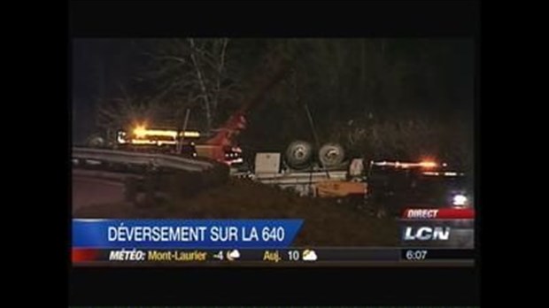 Un important déversement de carburant à Boisbriand