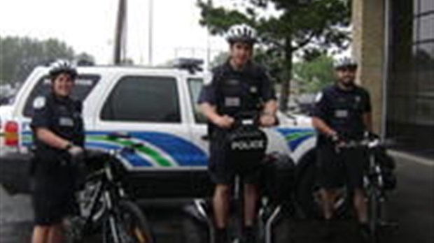 Les policiers se promèneront en vélo et en segway pour assurer la sécurité publique
