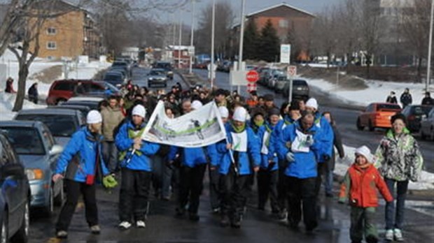 Huit ambassadeurs ont marché de Mont-Laurier à Sainte-Thérèse pour la persévérance