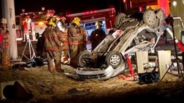 Grave accident de la route à Boisbriand