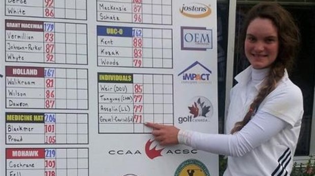 Une athlète des Nordiques se démarque sur le parcours de golf