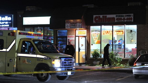 Homme blessé par balle dans une pizzeria de Blainville : le suspect toujours recherché