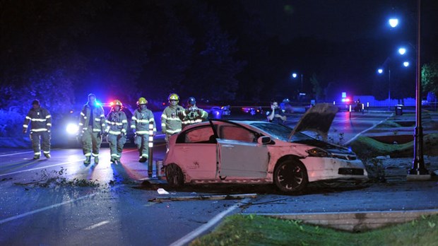 Un accident de la route fait deux blessés à Rosemère