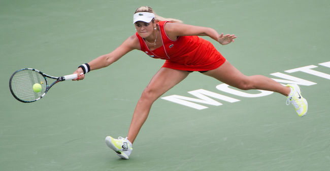 Aleksandra Wozniak surprend Jelena Jankovic à la Coupe Rogers