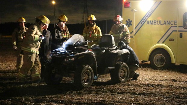 Accident de VTT à Saint-Canut