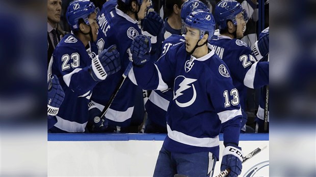 Le hockeyeur Cédric Paquette fait sa place avec Tampa Bay dans la LNH