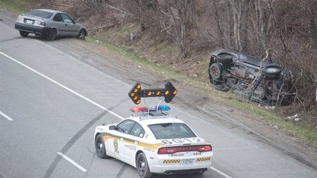 Trois blessés dans un accident à haute vitesse