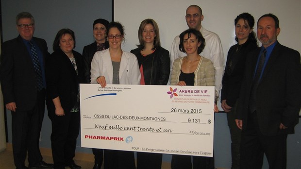 Le CSSS du Lac-des-Deux-Montagnes reçoit un chèque de 9131 $