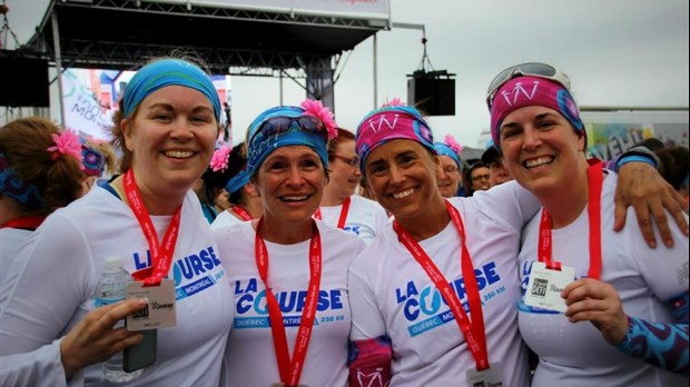 Quatre employés de la CSSMI ont couru de Québec à Montréal  