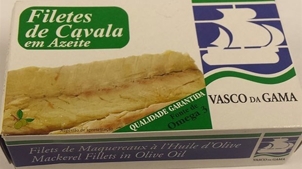 Rappel de produits de fruits de mer en conserve de marque Vasco Da Gama en raison de la présence possible de bactéries dangereuses 