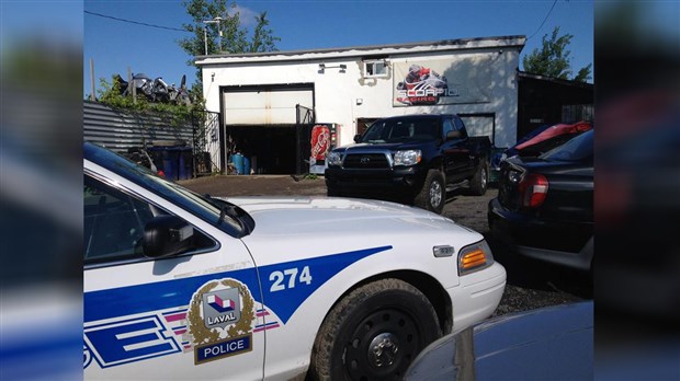 Dix personnes arrêtées lors d'un opération visant les vols de véhicules sur la Rive-Nord de Montréal