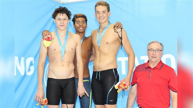 Le nageur blainvillois de 15 ans Loïc St-Martin perce le top dix national 