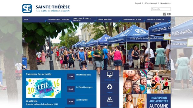 Un site web « adaptatif » pour Sainte-Thérèse