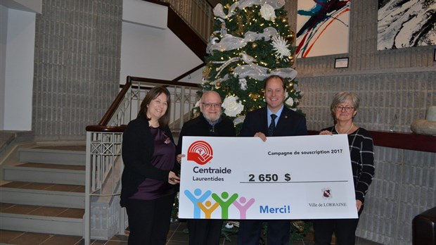 Forte mobilisation des employés et des Lorrains pour la collecte de fonds de Centraide Laurentides 