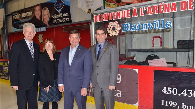 Réfrigération de l’aréna : la Ville de Blainville obtient 700 000 $ du gouvernement du Québec