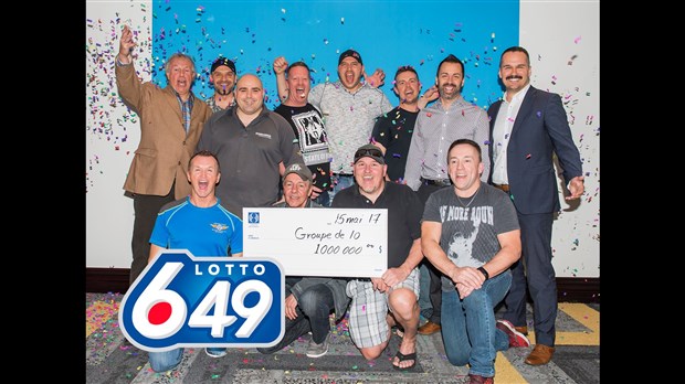 10 collègues se partagent un lot garanti au Lotto 6/49