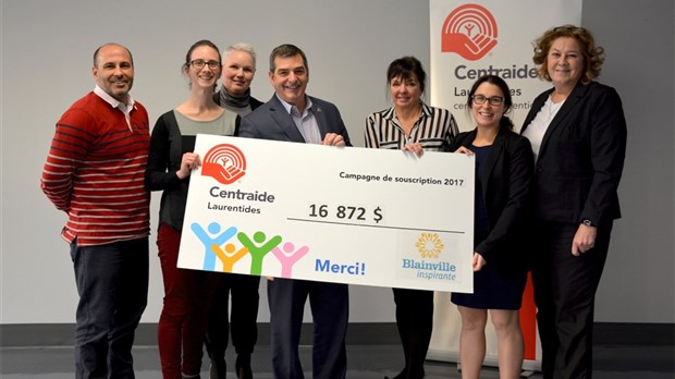 Dix ans de dons à Centraide Laurentides