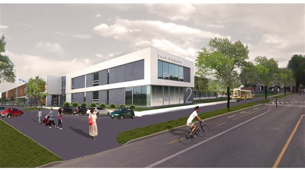 Ouverture du nouveau bâtiment de l'école primaire Curé-Paquin prévue en 2019
