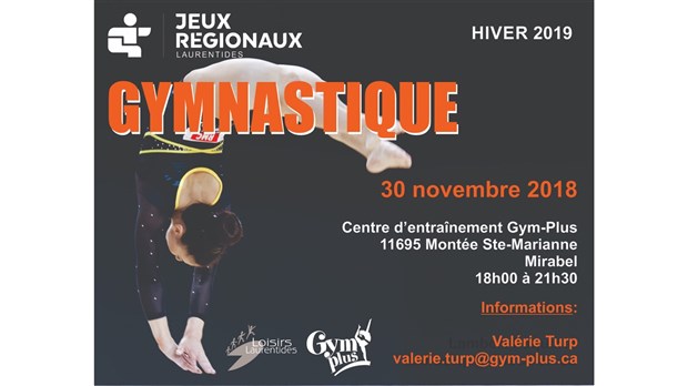Les Jeux régionaux de gymnatique des Jeux du Québec se déroulerent ce vendredi