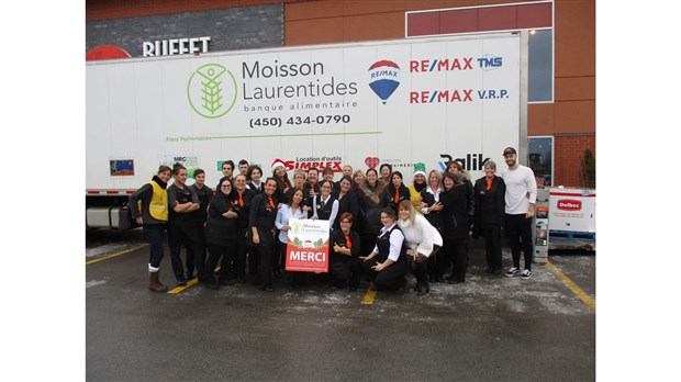 2 414 kilogrammes de denrées recueillis au Buffet des Continents de Saint-Jérôme 