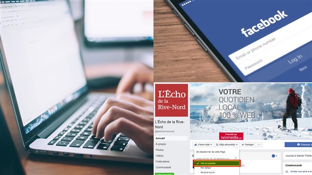 Mise à jour de Facebook : voici la solution pour ne rien manquer des nouvelles de l'Écho de la Rive Nord