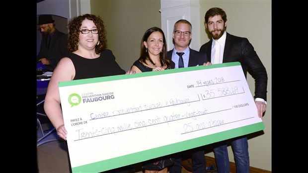 Le centre prévention suicide Faubourg à St-Jérôme amasse une somme record au cours de sa soirée Gala 25 ans d’espoir