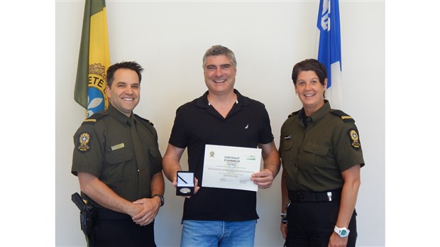 Éric Masse reçoit une mention spéciale du Comité de sécurité publique