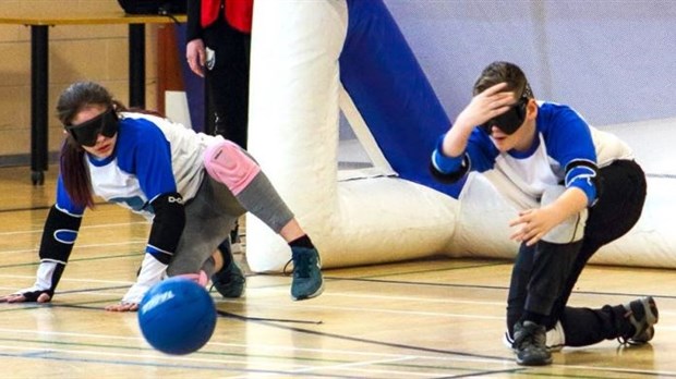 Un tournoi amical de mini-goalball à l'école Dubois, le 1er décembre
