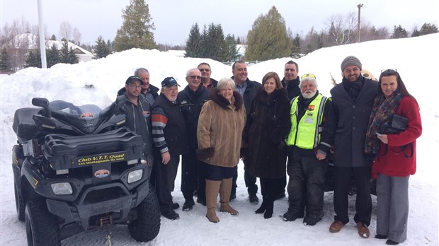 Une aide financière de 965 225 $ sera versée à 19 clubs de motoneige et de VTT