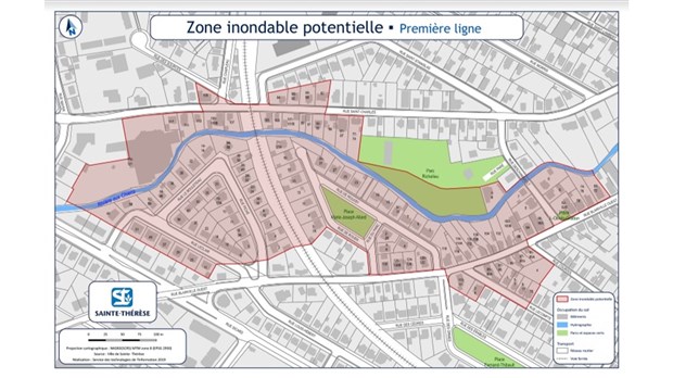 Situation critique à Sainte-Thérèse : maintien de l’avis de risque d’inondation sur le territoire 