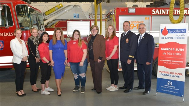 Lancement de la 20e collecte de sang de la Ville de Sainte-Thérèse 