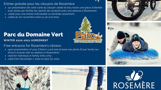 Nouvelle entente pour les Rosemèrois avec le Parc du Domaine Vert