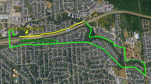 Reconstruction de la piste cyclable à Rosemère: un détour est à prévoir