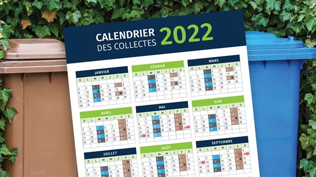 Sainte-Thérèse: le calendrier des collectes 2022  