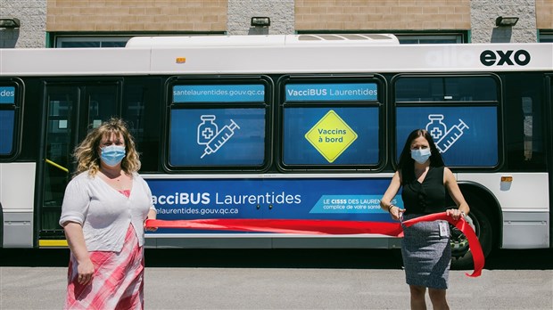 Le VacciBUS Laurentides sillonne la région des Laurentides