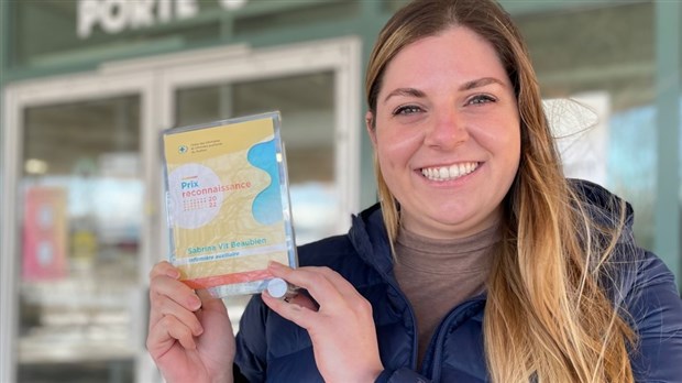 Sabrina Vit Beaubien reçoit le Prix reconnaissance de l’Ordre des infirmières et infirmiers auxiliaires du Québec