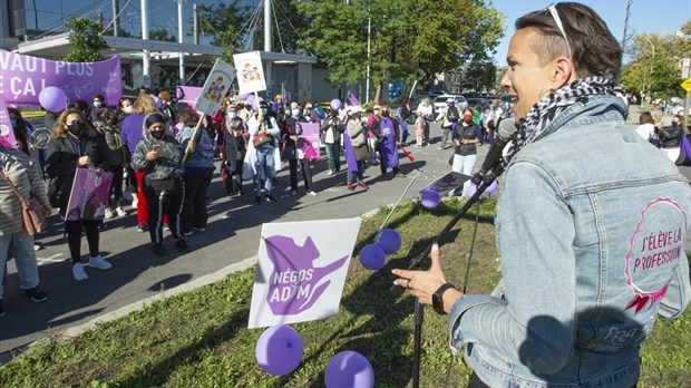 Les intervenantes en petite enfance présentent leurs revendications syndicales