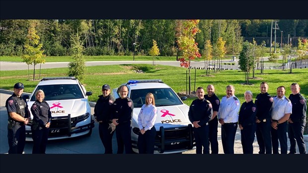 Le Service de police de Terrebonne porte le rose