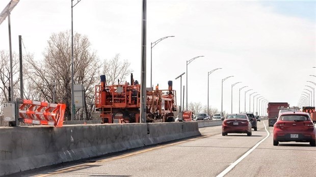 Réparation de dalle sur l'autoroute 640