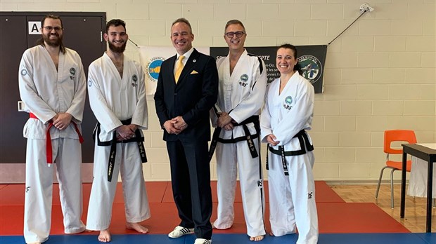 Trois nouveaux grades pour les ceintures noires du club de Taekwon-Do ITF de Blainville