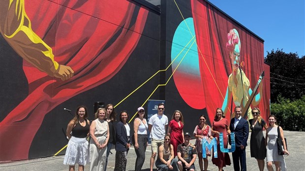 Une murale pour les 175 ans de la ville de Sainte-Thérèse 