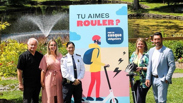 Quatre municipalités sensibilisent sur l'utilisation des trottinettes électrique
