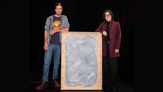 Une œuvre s’ajoute à la collection d’art du Cégep de Saint-Jérôme