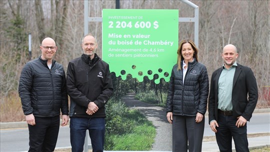 Blainville lance les travaux d’aménagement du boisé de Chambéry
