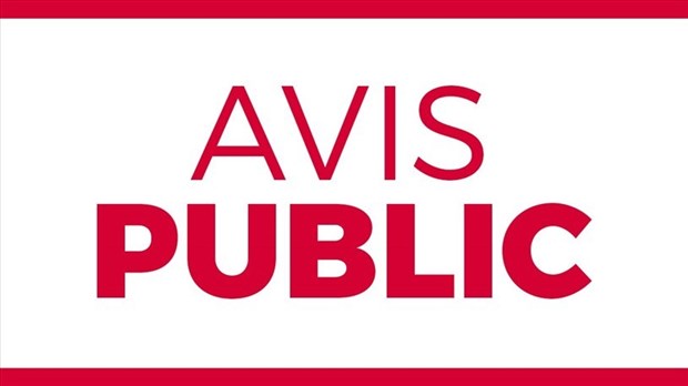 Avis public de notification 