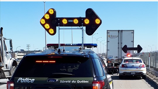 Bilan d'une opération du contrôle des véhicules lourds au Québec