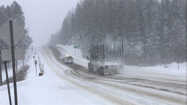 Tempête hivernale : les usagers de la route appelés à la prudence