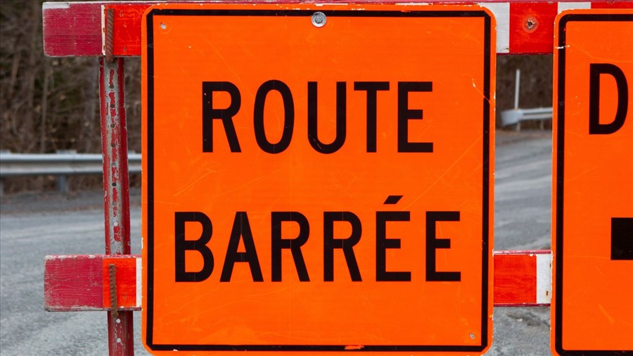 Fermeture d'une voie sur l'autoroute 640 à la hauteur de Saint-Eustache